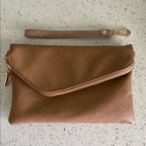 Brown Leather clutch